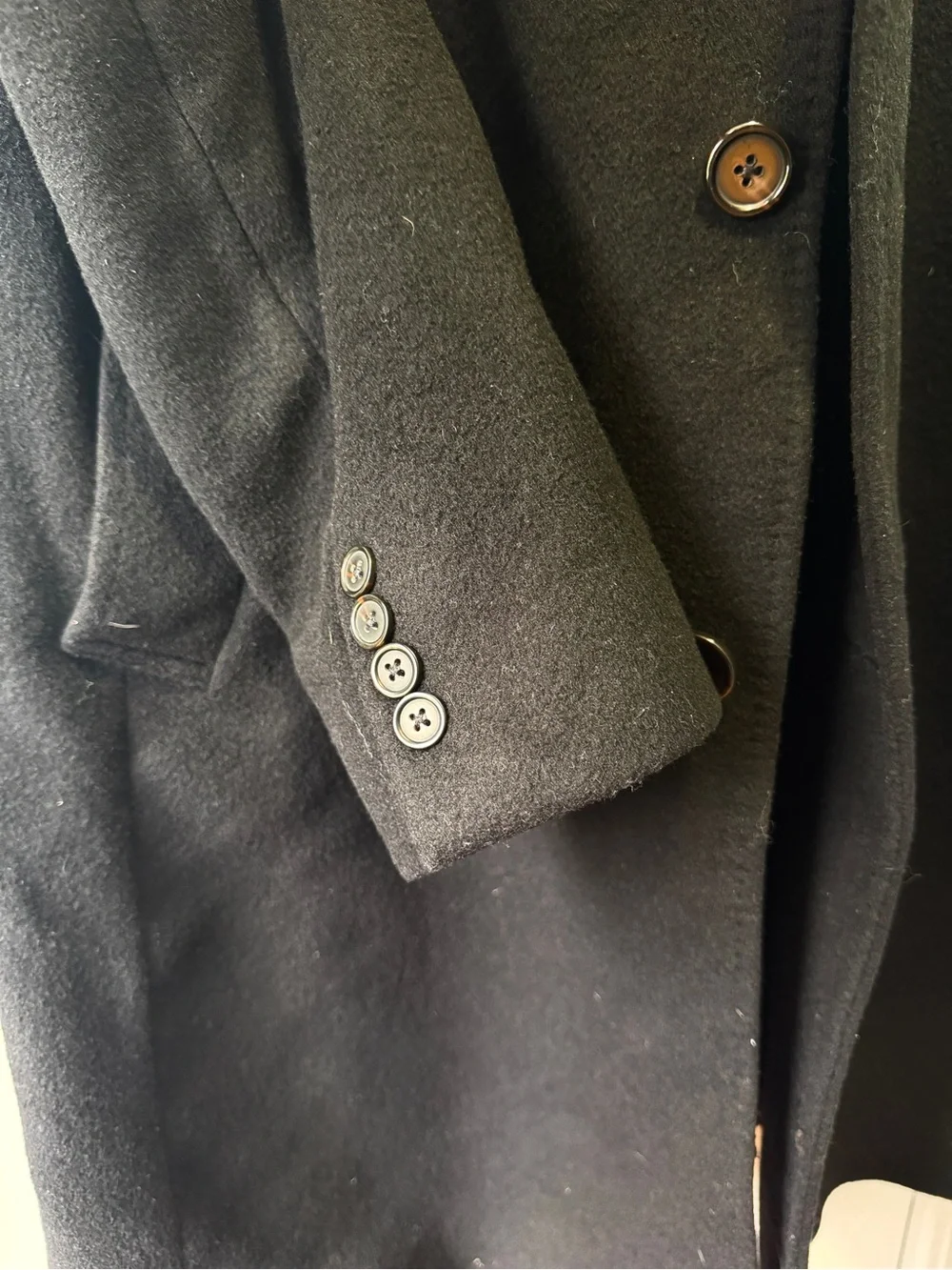 Lauren Ralph Lauren Men's Black Cashmere Blend Long Coat Size 46R
